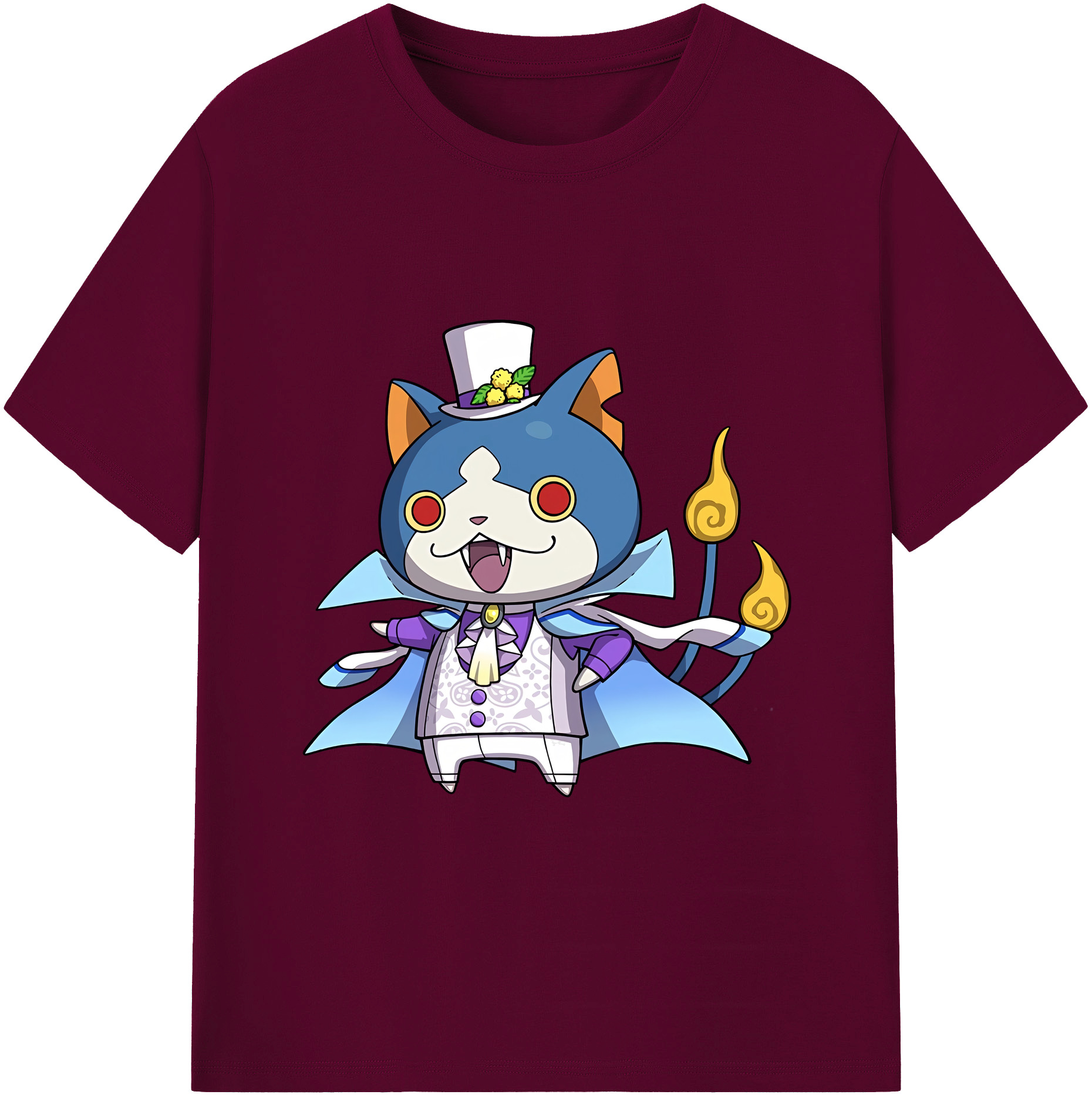 （画像用） 妖怪ウォッチ Yo-kai Watch レディースカジュアルプリントTシャツ（綿100％）